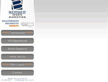 Tablet Screenshot of berger-sports.com